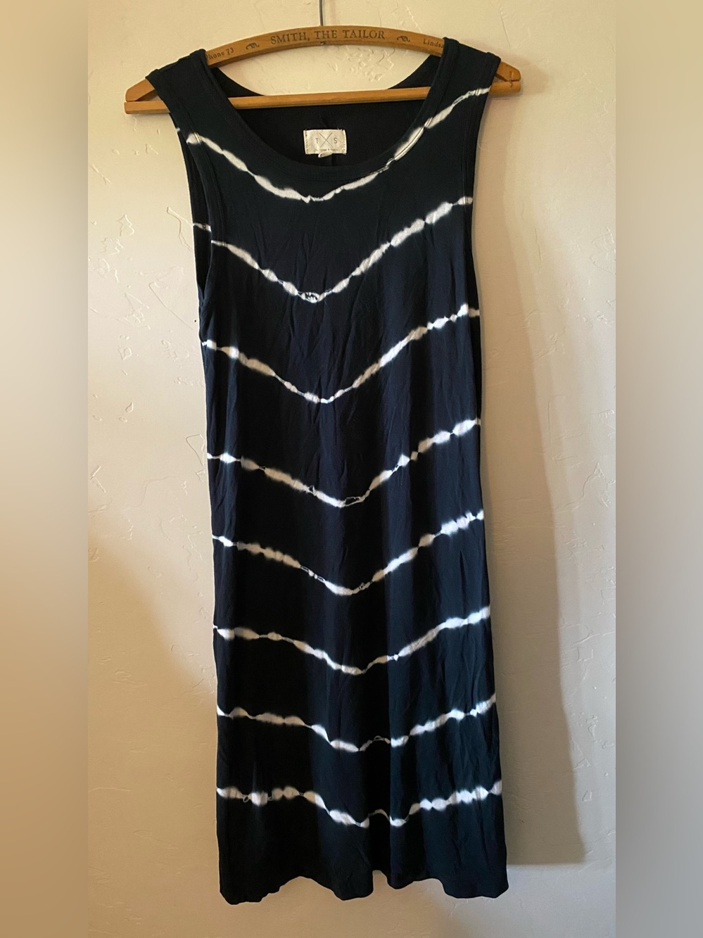 Thread & Supply Black and White Tie-Dye Maxi Skirt
